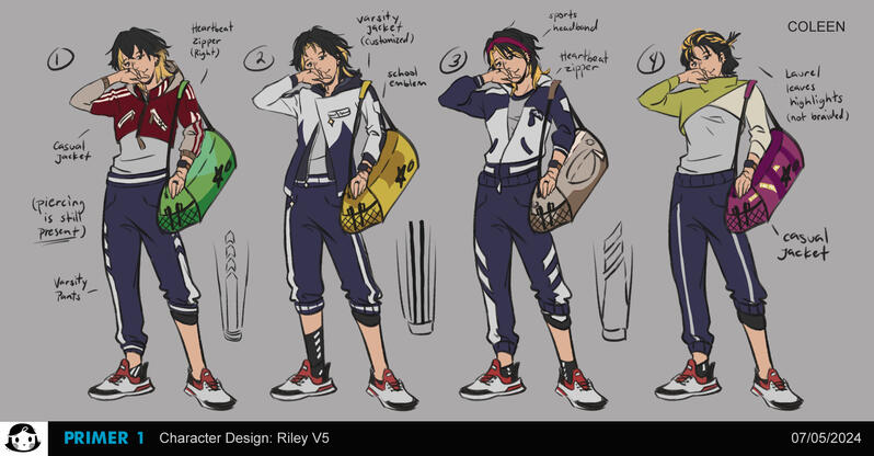 School Athlete Concept Ideations